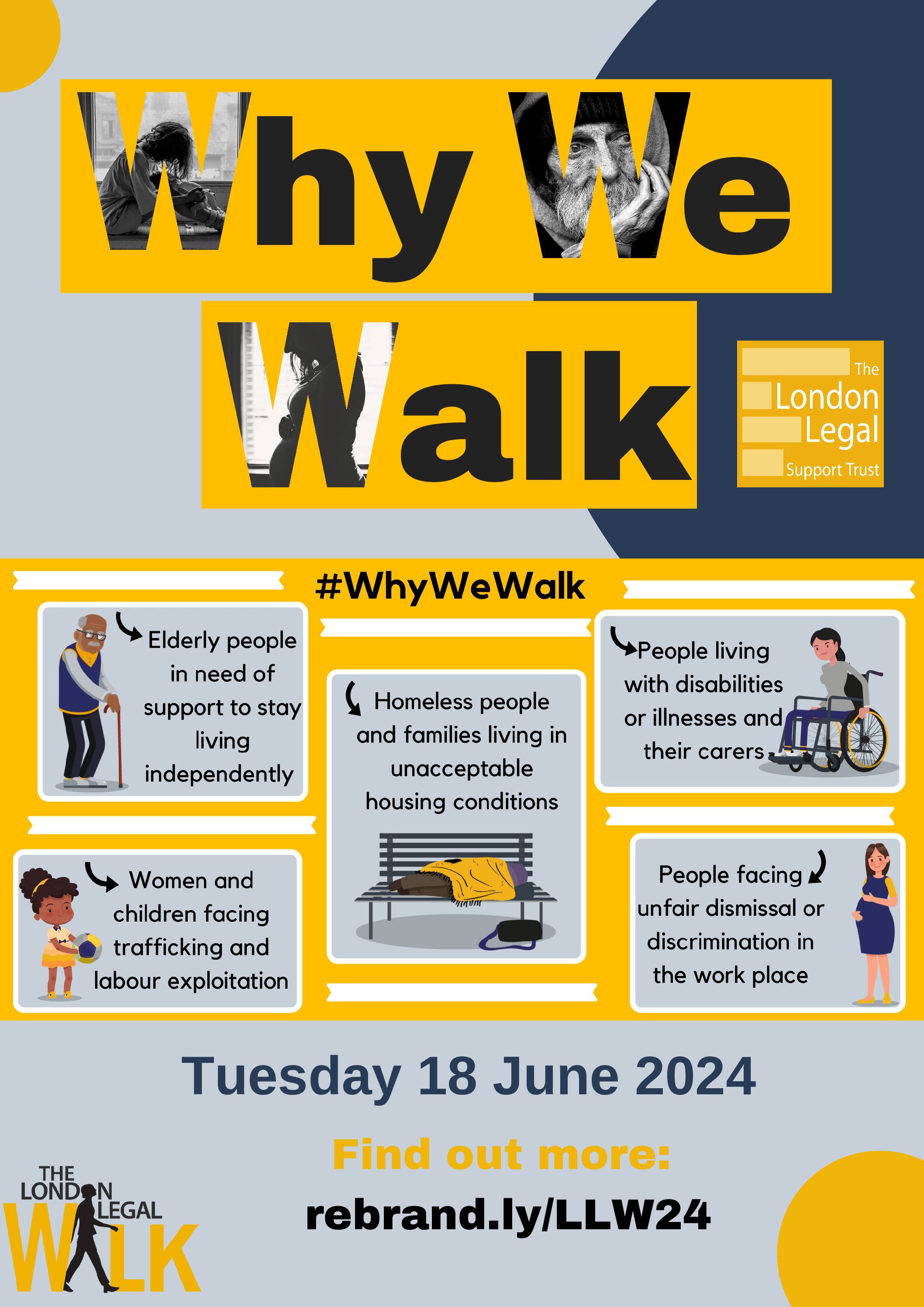 London Legal Walk Posters 2024 London Legal Support Trust LLST